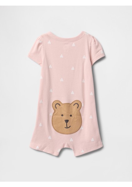 Bebek Pembe Brannan Bear Grafikli Tulum