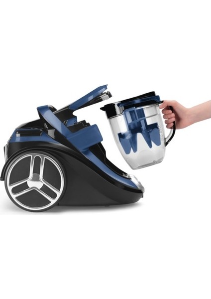 POWER AIR başlı Silence Force Toz Torbasız Sessiz Süpürge 550W Yüksek Çekim Gücü