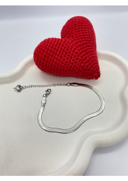 Lucky B&e İtalyan Zincir Sade Bileklik Silver