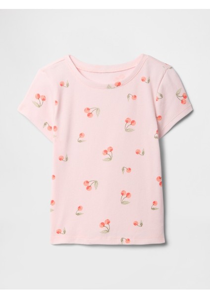 Kız Bebek Pembe Fitilli T-Shirt