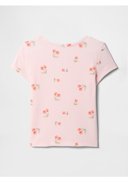 Kız Bebek Pembe Fitilli T-Shirt modelleri
