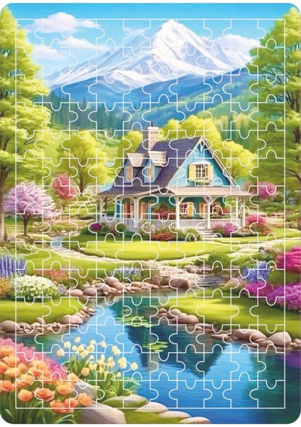 140 Parça Ahşap Puzzle Tablo. 25 x 35 cm Ölçülerinde. Askı Aparatı Ile. Kaliteli Uv Baskı Model-19