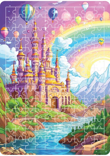 140 Parça Ahşap Puzzle Tablo. 25 x 35 cm Ölçülerinde. Askı Aparatı Ile. Kaliteli Uv Baskı Model-12