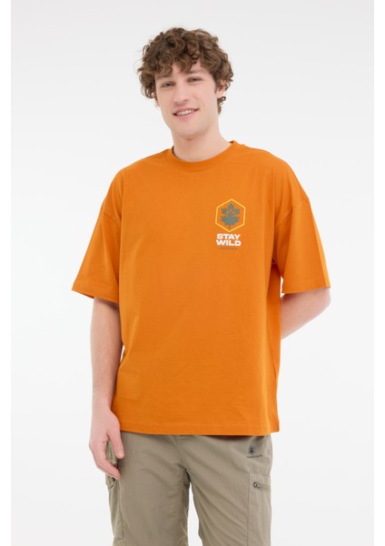 ml Star 11OTD1-27 5fx Turuncu Erkek Kısa Kol T-Shirt