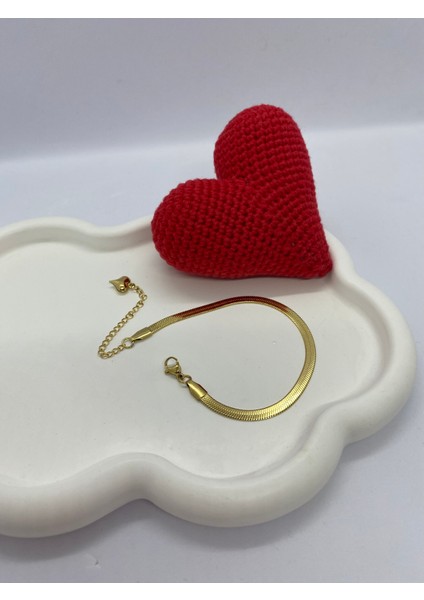 Lucky B&e İtalyan Zincir Sade Bileklik Gold