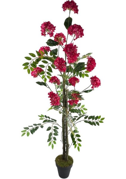 Yapay Ağaç Ortanca Ağacı 140 cm Doğal Görünümlü 5dallı