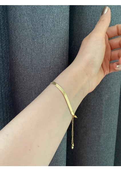 Lucky B&e İtalyan Zincir Sade Bileklik Gold indirimleri