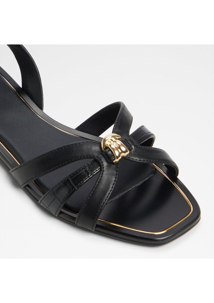 Marassıta Sandalet Düz Sandalet - Siyah indirimleri