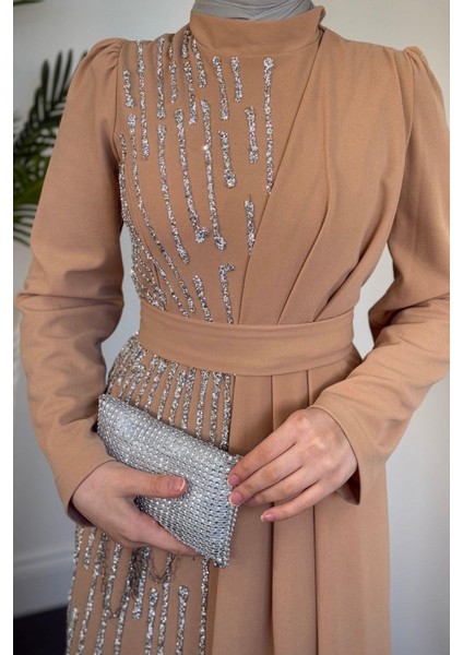 Juliet Yandan Taşlı Abiye Yavru Ağzı indirimleri