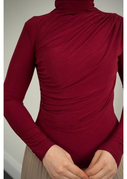 Normany Bluz Bordo modelleri