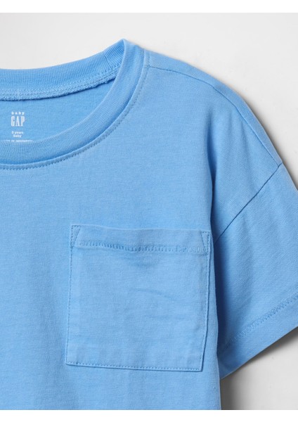 Erkek Bebek Mavi Cepli T-Shirt fiyatları