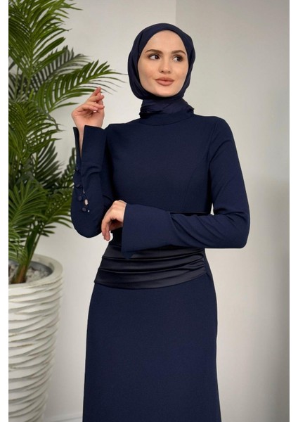 Fiore Beli Drapeli Balık Abiye Lacivert indirimleri