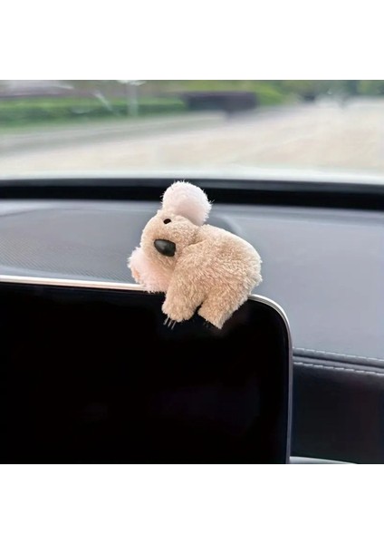 1 Adet Kahverengi Sevimli Koala Araç Süs Saç Tokası Araba Kadın Laptop Aksesuar Sevimli Hayvan fiyatları