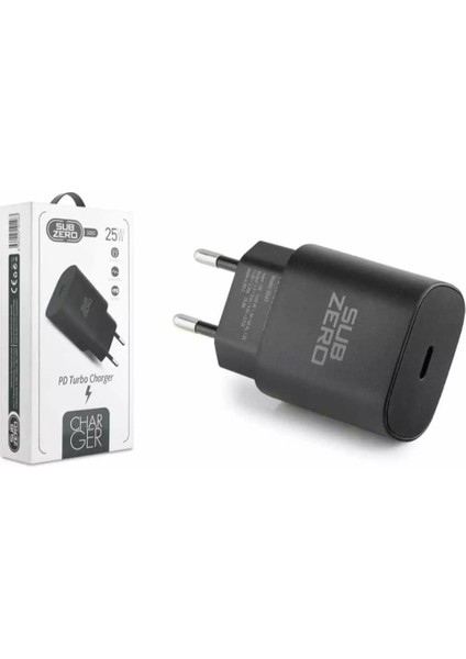 25W Pd (Turbo) Type-C Girişli Ev Şarj Başlığı