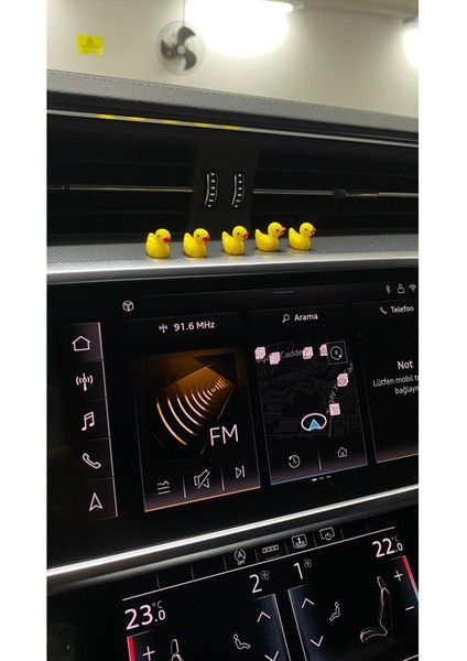 5'li Mini Ördek Set Dikiz Aynası Süsü Araba Torpido Süsü Aksesuar Peyzaj Ev Dekorasyon