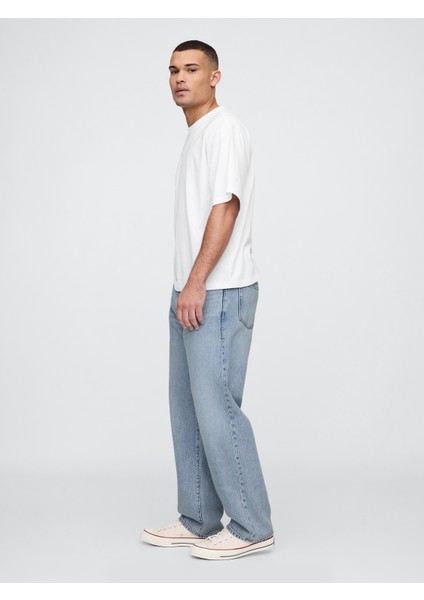 Erkek Mavi Supersoft Relaxed Fit Jean Pantolon fırsatları