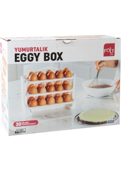 Lıfe Dolap Içi Yumurtalık 3 Katlı 30 Yuvalı