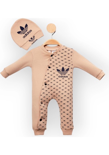 Baby Marka Addas Desen Şapkalı Tulum 6-24 Ay