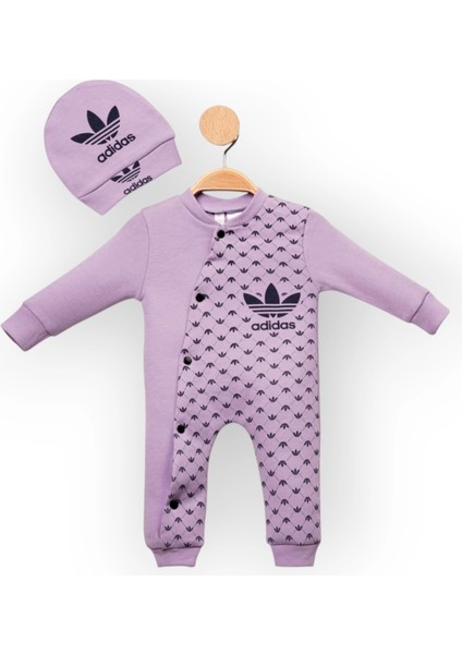 Baby Marka Addas Desen Şapkalı Tulum 6-24 Ay