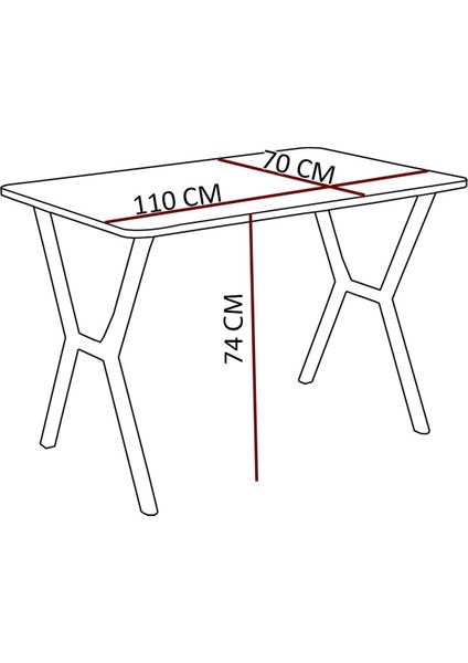 Elma Modeli Masa Sandalye Takımı, 4 Sandalye 1 Sabit Ceviz Masa 110 x 70 cm , Keten Kumaş