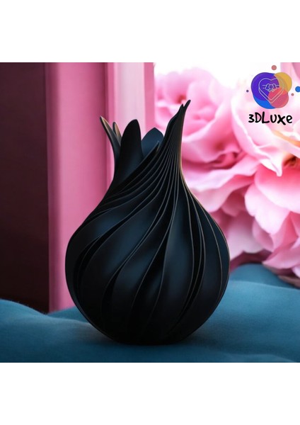 3dluxe Lüks Spiral Vazo/dekoratif