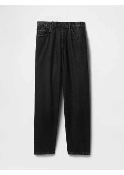 Erkek Lacivert Ultrasoft Baggy Jean Pantolon
