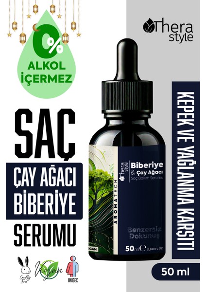 Biberiye & Çay Ağacı Saç Bakım Serumu