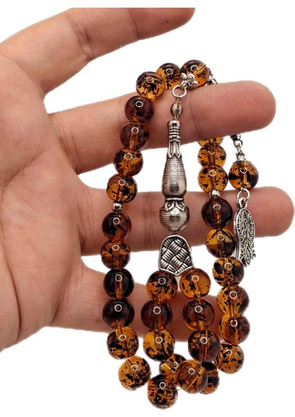 Toprak Fosilli Küre Kesim Cam Tesbih fiyatları