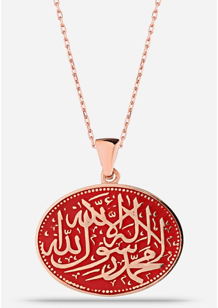 Gümüş Kelime-İ Tevhid Kolye