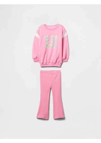 Kız Bebek Pembe Vintagesoft Tunik Fleece Outfit Set