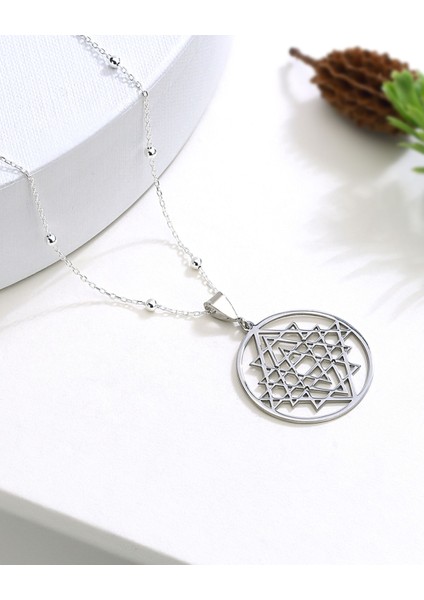Gümüş Sri Yantra Kolyesi fiyatları