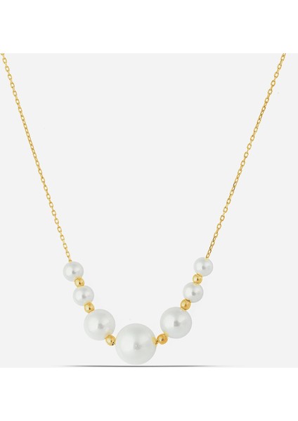 Gümüş Süzme İnci Kolye