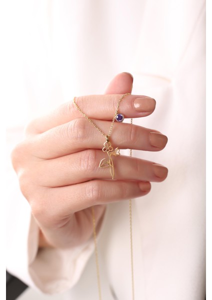 Gümüş Şubat Ayı Doğum Çiçeği Menekşe Kolyesi modelleri