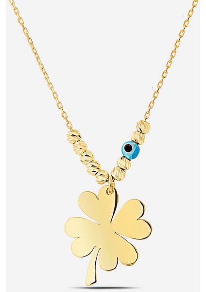 Gümüş Yonca Kolye