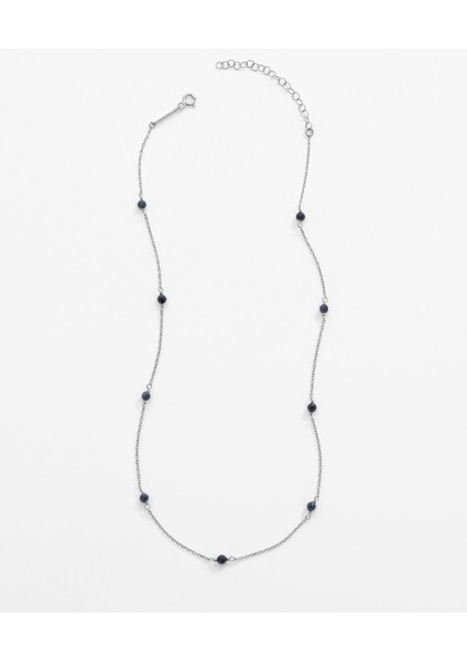 3,3 Karat Safir Taşlı Gümüş Serenity Kolye