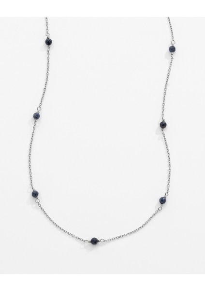 3,3 Karat Safir Taşlı Gümüş Serenity Kolye