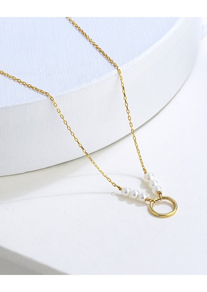 İnci Taşlı Gümüş Kolye modelleri