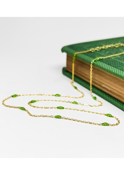 Yeşil Mineli Gümüş Zincir modelleri