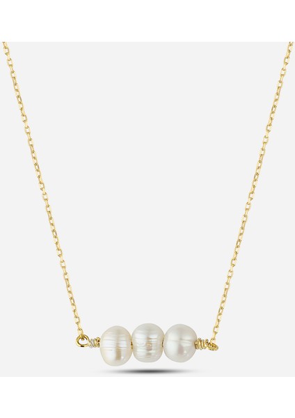 Choker Gümüş İnci Kolye