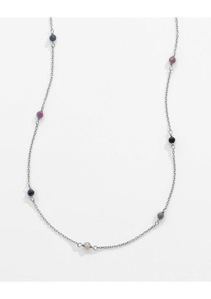 2,5 Karat Multicolor Safir Taşlı Gümüş Serenity Kolye fiyatları