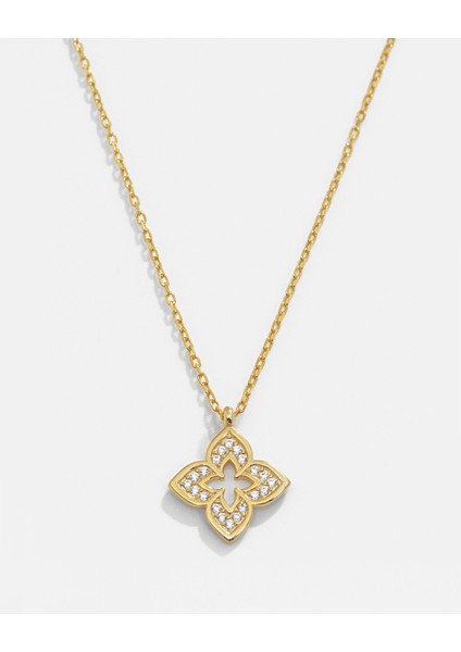 Gümüş Yonca Kolye