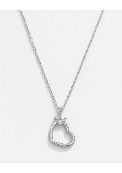 Gümüş Kalp Kolye
