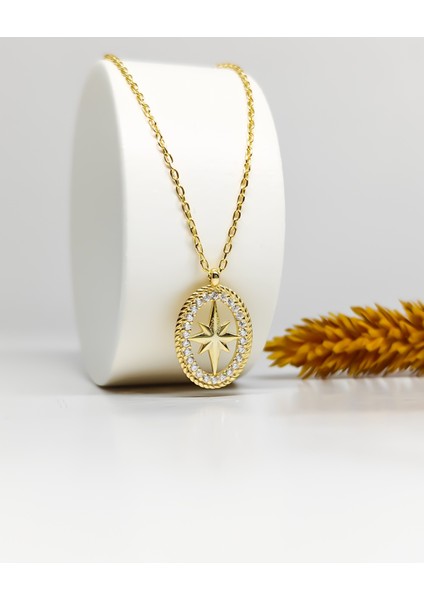 Gümüş Kutup Yıldızı Kolye modelleri