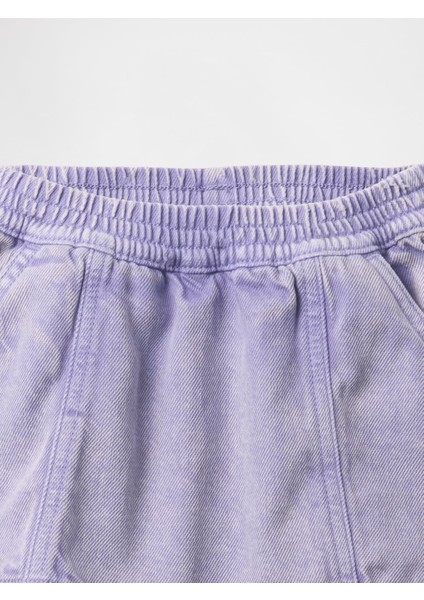 Kız Bebek Lila Ultrasoft Denim Şort Etek fiyatları