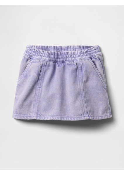 Kız Bebek Lila Ultrasoft Denim Şort Etek fırsatları