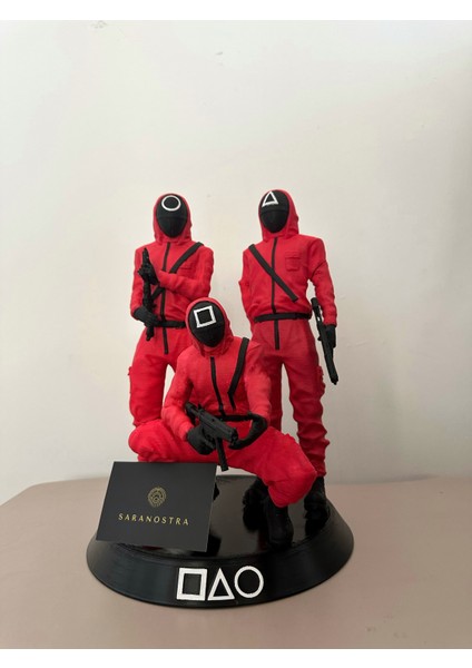 Squid Game Askerleri 30CM 3D Figür Squid Game Soldier