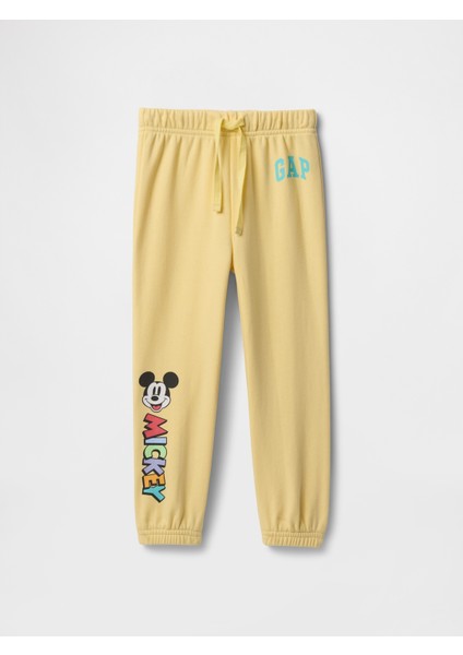 Erkek Bebek Sarı Gap Logo Fransız Havlu Kumaş Pull-On Jogger Eşofman Altı