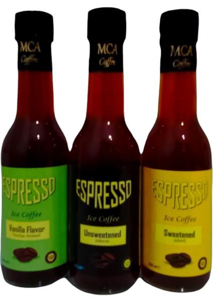 Espresso Soğuk Kahve (Şekersiz,Şekerli,Vanilya) 250 ml x 21 Adet