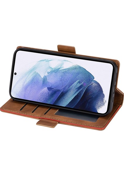 N.bekus Samsung Galaxy S25 Ultra Deri Kılıf Skin Touch Standlı Cüzdan Telefon Kapağı-Kahverengi (Yurt Dışından) fiyatları