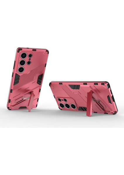 Samsung Galaxy S25 Ultra Kılıf Pc+Tpu Kickstand-Rose ile Darbeye Dayanıklı Telefon Kılıfı Için (Yurt Dışından)